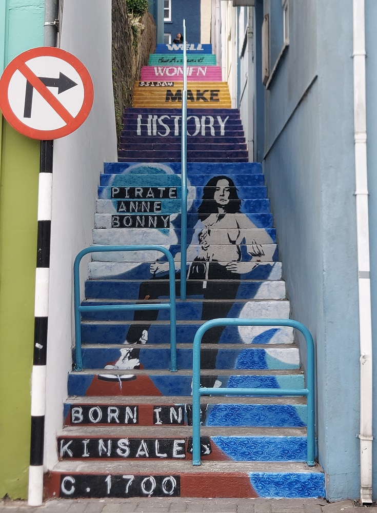 Street art on Kinsale stairs.