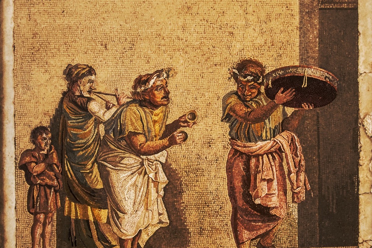 Roman Mosaics in the Archaeological Museum of Naples