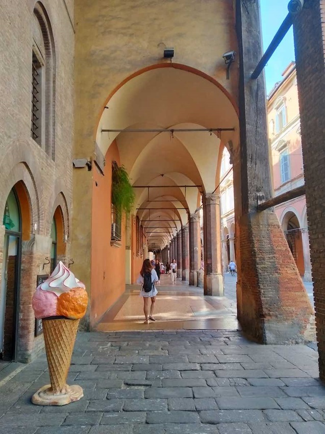 Bologna's distinctive porticoes