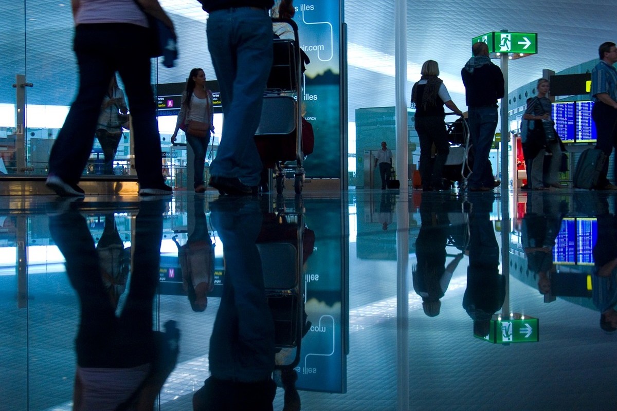 traveling on a business trip