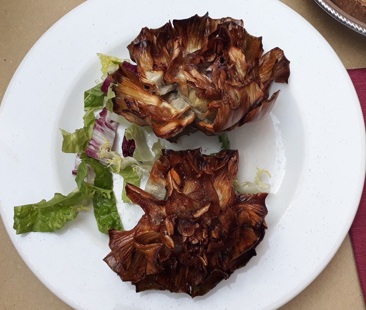 Fried artichockes are always a good idea when you think about what to eat in Rome