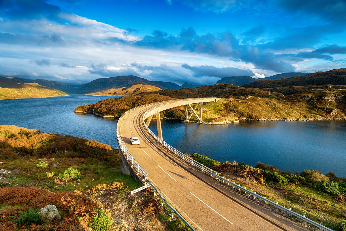 Driving-themed stag do ideas in the UK - driving the scenic NC500