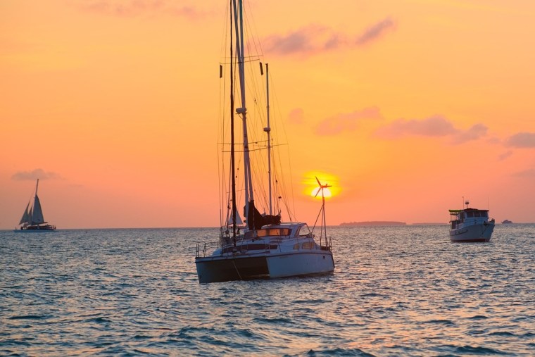 Sailing into the sunset in Flodia Keys