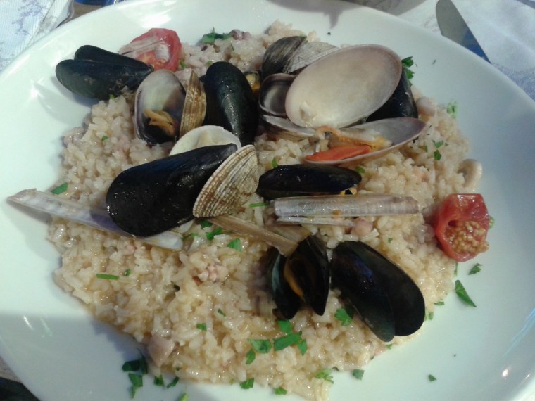 food in campania seafood risotto