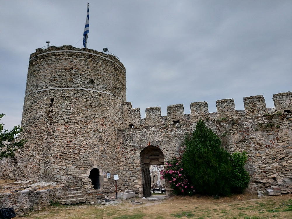 The circular tower of the fort
