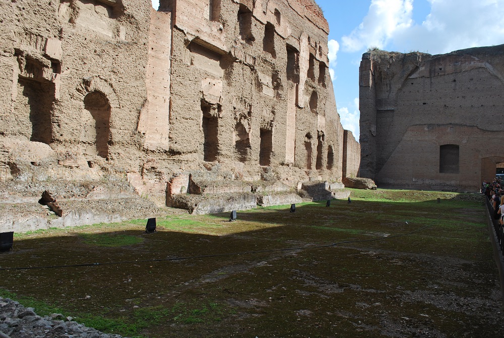The natatio was a large outside pool.