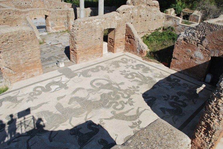 Mosaic representing Neptune in Ostia Antica, Rome's Ancient harbor.