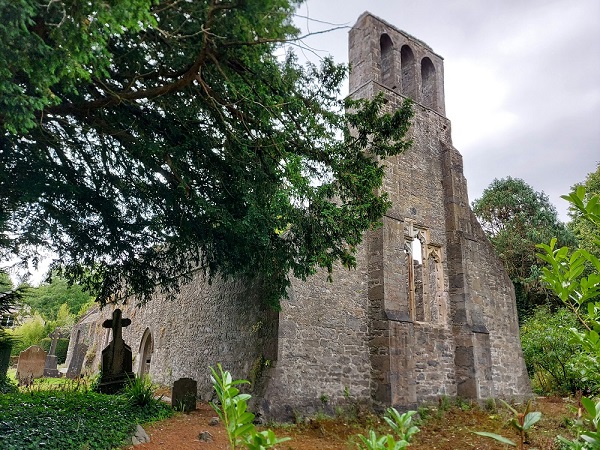 The old abbey and graveyard at Malahide castle