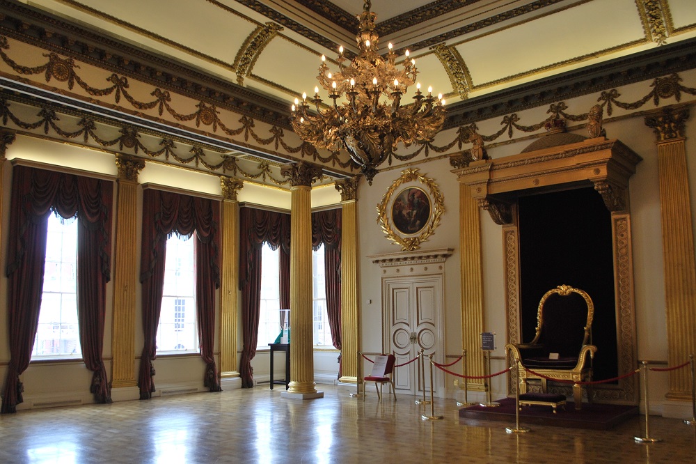 The Throne Room is one of the most representative places of the State Apartments at Dublin Castle in Ireland.