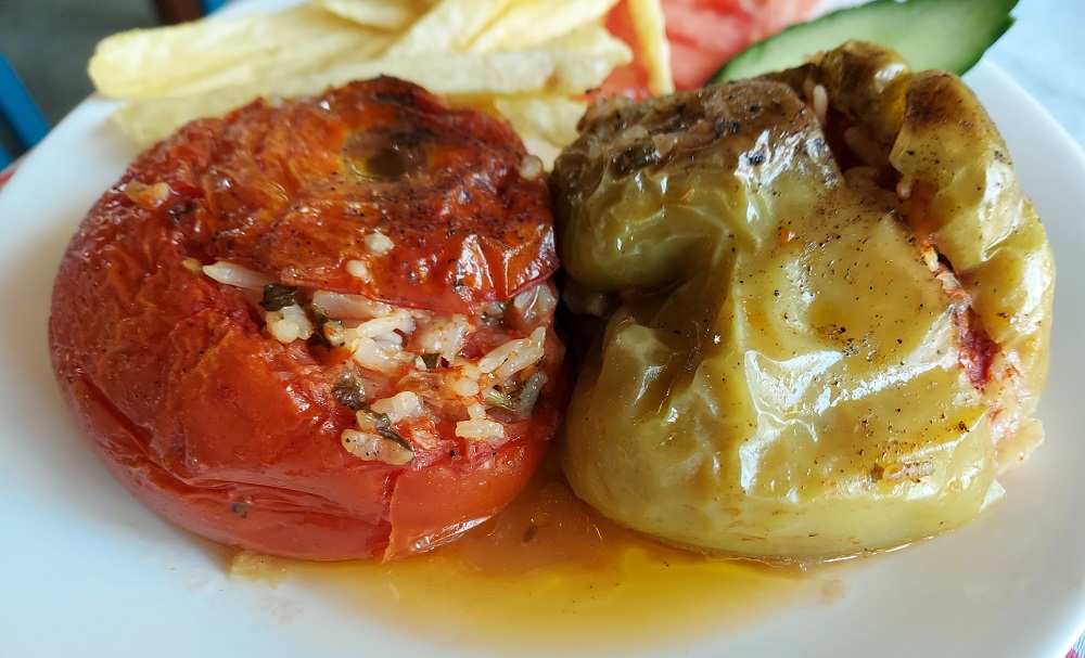Stuffed vegetables are always a delicious food in Greece
