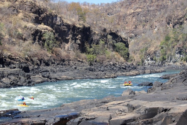 Rafting on the Zambezi in Africa is one of the best adrenaline travel adventures