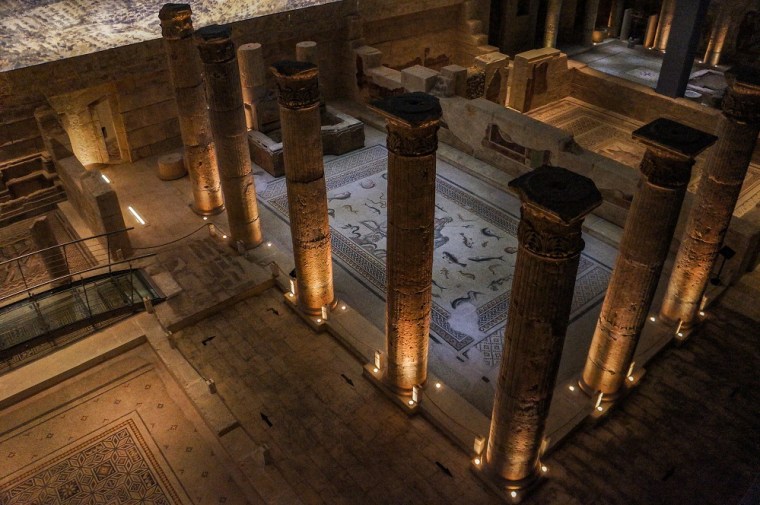 Roman Mosaics at Zeugma Mosaic Museum in Turkey